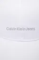 Pamučna kapa sa šiltom Calvin Klein Jeans bijela