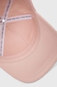 Bavlněná baseballová čepice Calvin Klein Jeans růžová K60K608849