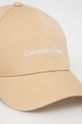 Pamučna kapa sa šiltom Calvin Klein Jeans K60K608849 bež SS24