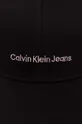 Βαμβακερό καπέλο του μπέιζμπολ Calvin Klein Jeans μαύρο