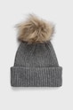 Abercrombie & Fitch czapka z domieszką wełny melanż szary KI154.3068.965