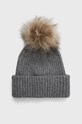 Akcesoria Abercrombie & Fitch czapka z domieszką wełny KI154.3068.965 szary