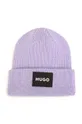 фіолетовий Дитяча шапка HUGO Для дівчаток