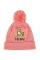 Kenzo Kids czapka z domieszką kaszmiru dziecięca z domieszką wełny różowy K51031.54.56