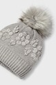 Dziewczynka Mayoral czapka i szalik dziecięce 10595.6A.CzapkaKompl szary