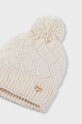 Mayoral czapka z domieszką wełny dziecięca 10602.6D.Czapka beżowy AW23
