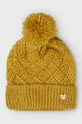 жёлтый Детская шапка с примесью шерсти Mayoral Для девочек