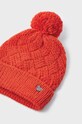 Mayoral czapka z domieszką wełny dziecięca 10602.6D.Czapka pomarańczowy AW23