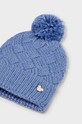 Mayoral czapka z domieszką wełny dziecięca 10602.6D.Czapka fioletowy AW23