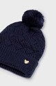 Mayoral czapka z domieszką wełny dziecięca 10602.6D.Czapka granatowy AW23