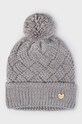 Mayoral czapka z domieszką wełny dziecięca wełna szary 10602.6D.Czapka