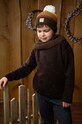 Детская шапка Jamiks BRETTE с добавлением шерсти коричневый BRETTE.IV.Naky.JZG293.G