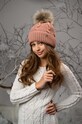 Дитяча шапка Jamiks JANET з додаванням вовни червоний JANET.II.Nakyc.JZG211.G