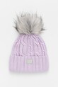 Jamiks czapka dziecięca KIRSTEN z domieszką wełny fioletowy KIRSTEN.II.Nak.JZG276.G