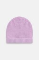 United Colors of Benetton șapcă de lână pentru copii uni violet 1244GA004.G.P.SEASONAL
