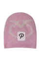 różowy Pinko Up czapka z domieszką wełny dziecięca Dziewczęcy