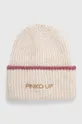 бежевий Дитяча шапка з домішкою вовни Pinko Up Для дівчаток