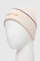 Pinko Up czapka z domieszką wełny dziecięca F3PIJGHT281 beżowy AW23