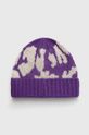 United Colors of Benetton czapka dziecięca pozostałe fioletowy 106QHA008.P.SEASONAL