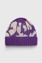 фіолетовий Дитяча шапка United Colors of Benetton Для дівчаток