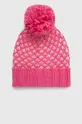рожевий Дитяча шапка з домішкою вовни United Colors of Benetton Для дівчаток