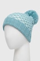 Дівчинка Дитяча шапка з домішкою вовни United Colors of Benetton 115HQA00Q.G.SEASONAL бірюзовий