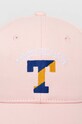 Detská bavlnená šiltovka Tommy Hilfiger AU0AU01730.9BYX ružová AW23
