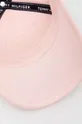 roza Pamučna kapa sa šiltom za bebe Tommy Hilfiger