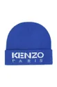 mornarsko modra Otroška kapa s primesjo volne Kenzo Kids Otroški