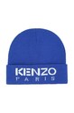 Kenzo Kids czapka z domieszką wełny dziecięca z domieszką wełny granatowy K51030.54.56