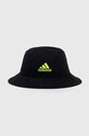 Παιδικό βαμβακερό καπέλο adidas Performance στάμπα μαύρο HZ2924