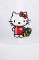 Pamučna kapa sa šiltom za bebe adidas Originals x Hello Kitty bijela