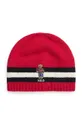 червоний Дитяча бавовняна шапка Polo Ralph Lauren Для хлопчиків