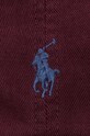 Polo Ralph Lauren czapka z daszkiem bawełniana dziecięca bordowy 323785653048