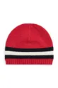 Дитяча бавовняна шапка Polo Ralph Lauren червоний
