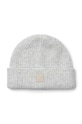 Dětská vlněná čepice Liewood nášivka šedá LW17839