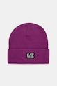 Дитяча шапка EA7 Emporio Armani аплікація фіолетовий 245092.3F400