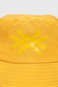 Παιδικό καπέλο United Colors of Benetton 6G6LCA01K.G.SEASONAL κίτρινο AW23