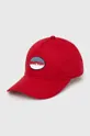 κόκκινο Παιδικό βαμβακερό καπέλο μπέιζμπολ United Colors of Benetton Παιδικά