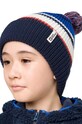 Дитяча шапка Jack Wolfskin POMPOM BEANIE 1911081 темно-синій AW24