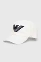 λευκό Παιδικό βαμβακερό καπέλο μπέιζμπολ Emporio Armani Παιδικά