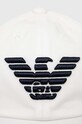 Дитяча бавовняна кепка Emporio Armani 404683.3F930 білий AW23