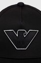 Detská bavlnená šiltovka Emporio Armani 404687.3F561 čierna AW23