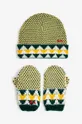 Detská čiapka a rukavice Bobo Choses zelená