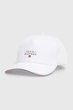 Бавовняна бейсболка Tommy Hilfiger візерунок білий AM0AM11447
