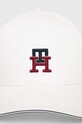 Tommy Hilfiger czapka z daszkiem bawełniana AM0AM11514 biały AW23