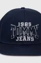 Pamučna kapa sa šiltom Tommy Jeans mornarsko plava