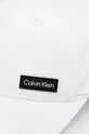 Calvin Klein czapka z daszkiem bawełniana biały