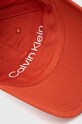Bavlněná baseballová čepice Calvin Klein K50K510651 oranžová