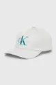 γκρί Βαμβακερό καπέλο του μπέιζμπολ Calvin Klein Jeans Ανδρικά